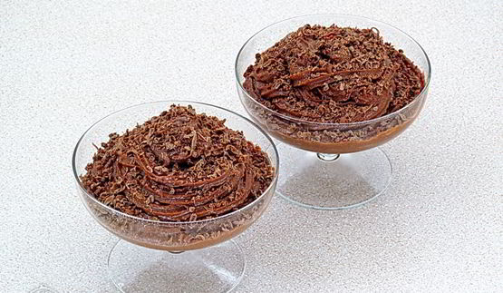 шоколадно-молочный мусс