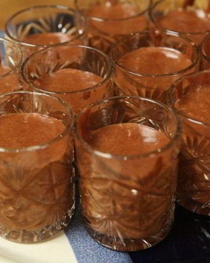 Рецепт шоколадна-сливочного мусс