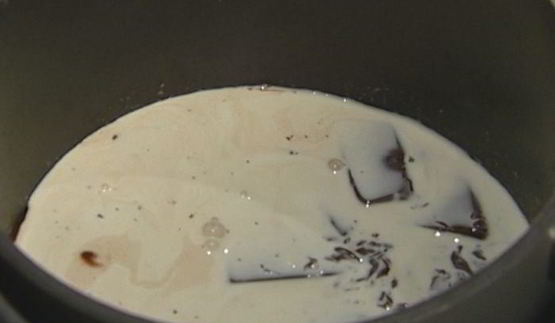 шоколадно-ванильный мусс