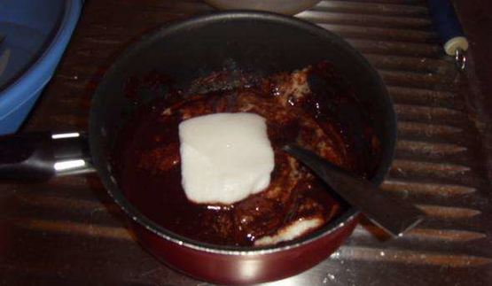 шоколадный мусс с бисквитом