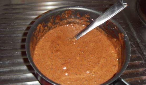 шоколадный мусс с бисквитом