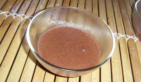 шоколадный мусс с бисквитом