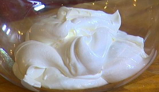 сливочный крем-мусс из белого шоколада