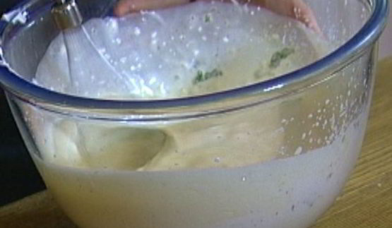 сливочный крем-мусс из белого шоколада