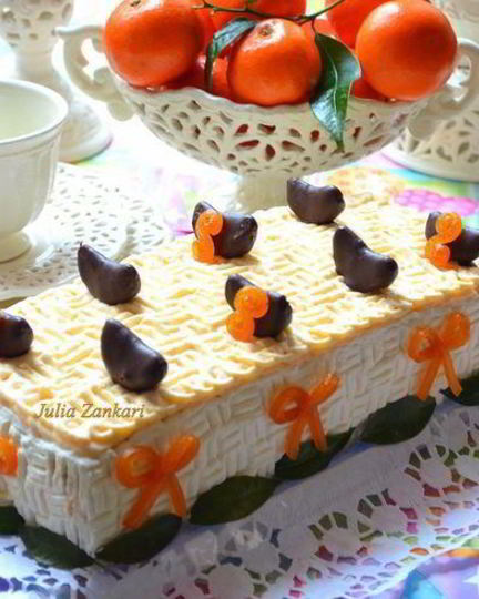 Рецепт тирамису с мандариново-сливочным муссом и шоколадом