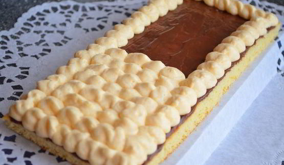 тирамису с мандариново-сливочным муссом и шоколадом