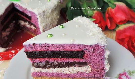 торт-мусс черничный каприз