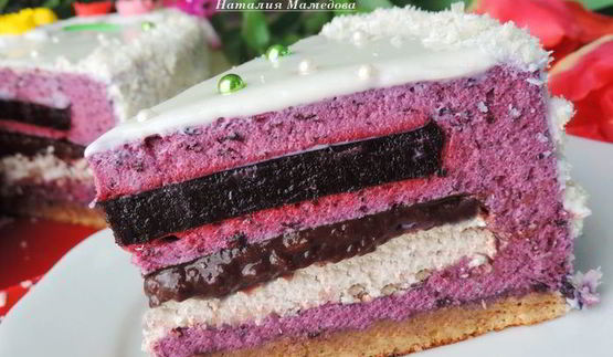 торт-мусс черничный каприз