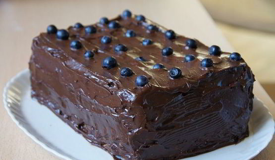 торт-мусс с черникой