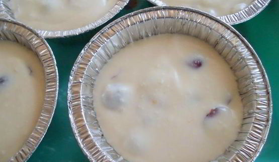 творожный мусс с черешней