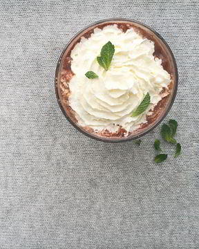 Мятный горячий шоколад