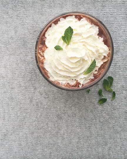 Рецепт мятный горячий шоколад