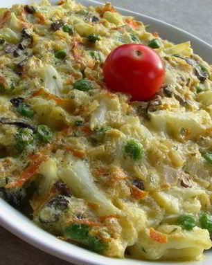 Овощной пудинг