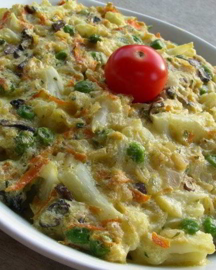 Рецепт овощного пудинга