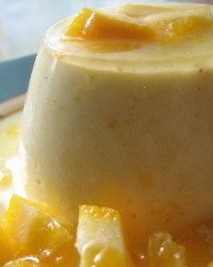 Панна-котта с апельсиновым соусом