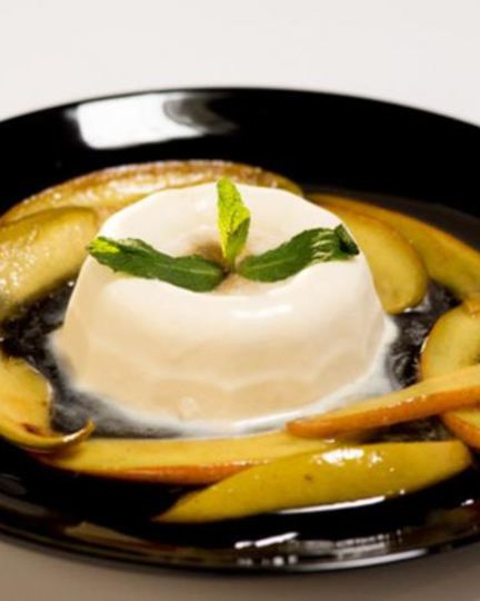 Рецепт панны-котты с манго фламбе