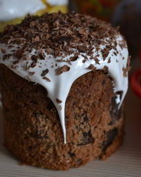 Бездрожжевой шоколадный кулич