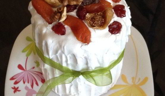 фруктовый кулич пасхальный шоколадный