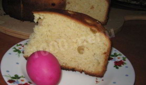 кулич со сметаной пасхальный