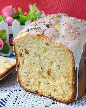 Кулич в хлебопечке на сухих дрожжах