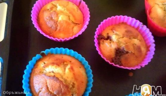 куличики малышки с грушей и шоколадом