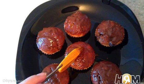 куличики малышки с грушей и шоколадом