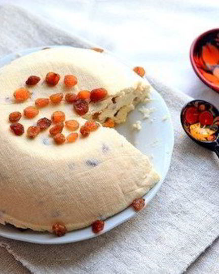 Рецепт пасхи из рикотты и маскарпоне с миндалем