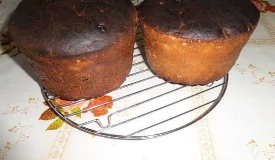 ванильный кулич с сухофруктами