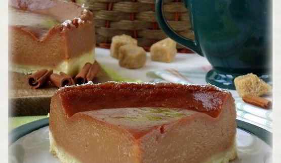 пудинг с яблоками тоффи