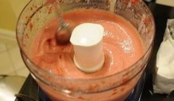 клубничный щербет