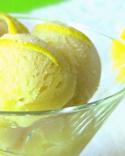 Рецепт сорбета из лимона