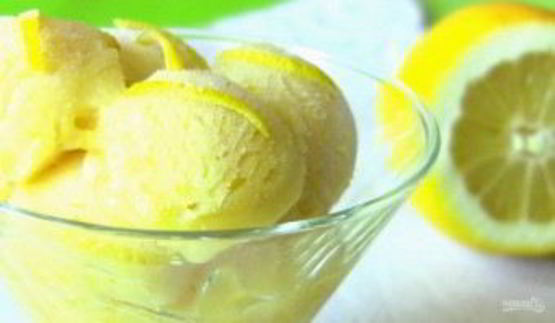 сорбет из лимона