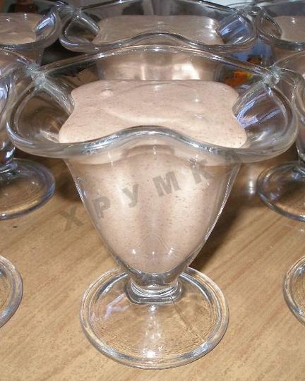 Рецепт десерта шоколадного крем суфле