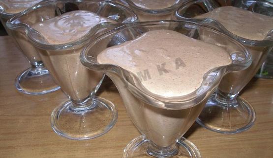 десерт шоколадный крем суфле