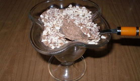 десерт шоколадный крем суфле