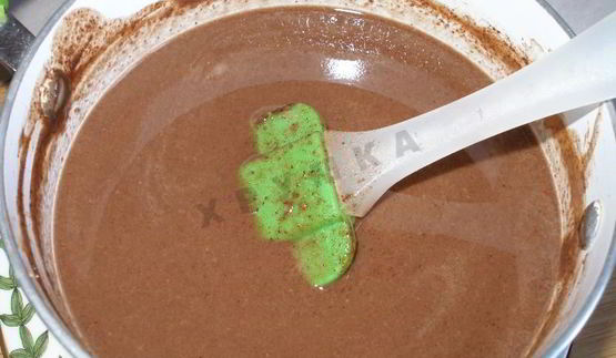 десерт шоколадный крем суфле