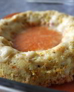 Дважды запеченное суфле из цукини с томатно-кокосовым соусом