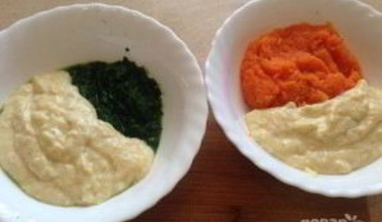 морковно-шпинатное суфле