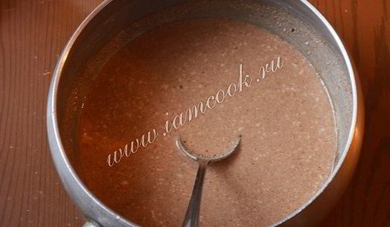 шоколадно-кофейное суфле