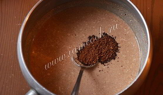 шоколадно-кофейное суфле