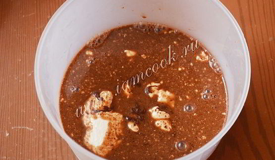 шоколадно-кофейное суфле