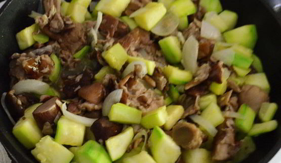 суфле из кабачков и белых грибов