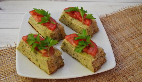 суфле из кабачков и белых грибов