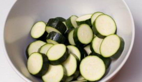 суфле из кабачков под грибным соусом