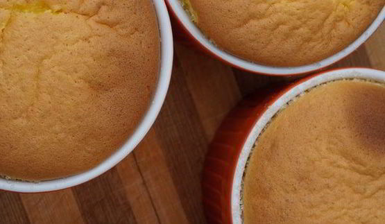 суфле с белым шоколадом