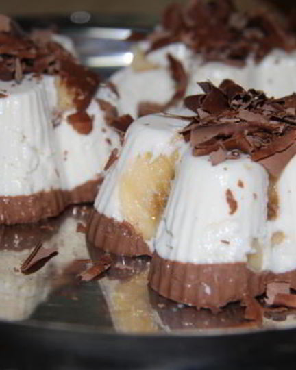 Рецепт суфле творожно-банановое с шоколадом