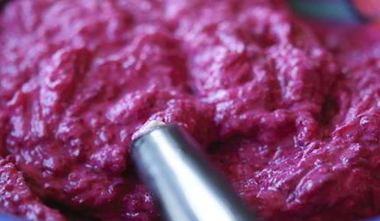 свекольное суфле с апельсиновым курдом