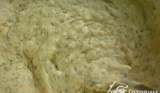 жюльен-суфле с языком и кабачком