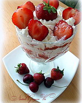 Десерт Тирамису с клубникой