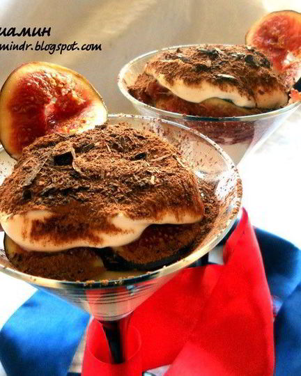 Рецепт тирамису с инжиром